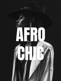 Affiche - Afro chic black - Accueil | Oueso - Art Afro Contemporain