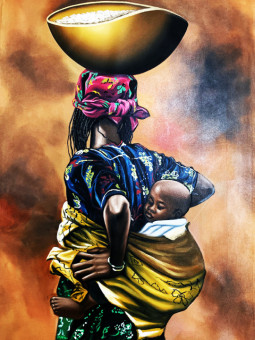 Affiche - Mama - Accueil | Oueso - Art Afro Contemporain