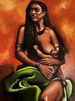 Affiche - Zandoli - Accueil | Oueso - Art Afro Contemporain