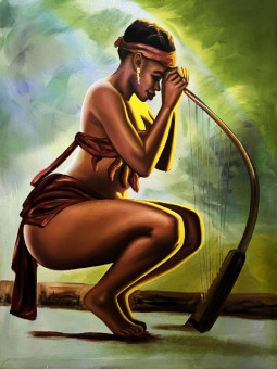Affiche - Lagò - Accueil | Oueso - Art Afro Contemporain