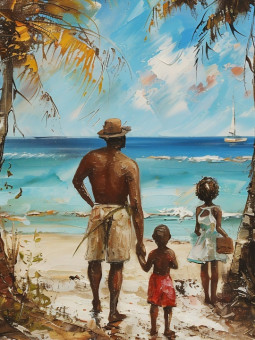 Poster - Sea - Accueil | Oueso - Contemporary Afro Art