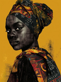 Poster - Monica - Accueil | Oueso - Contemporary Afro Art