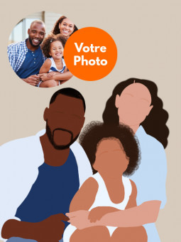 Poster - Custom illustration - Accueil | Oueso - Contemporary Afro Art