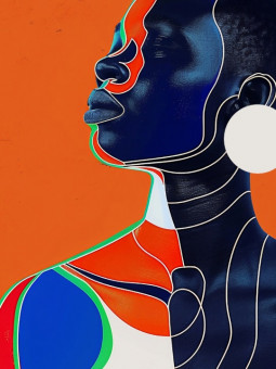 Poster - Alone - Accueil | Oueso - Contemporary Afro Art
