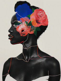 Affiche - Yemi - Accueil | Oueso - Art Afro Contemporain