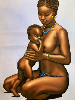 Poster - Kalifa - Accueil | Oueso - Contemporary Afro Art