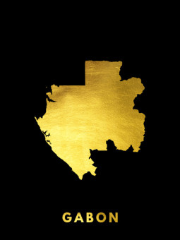 Poster Gabon - Accueil | Oueso - Contemporary Afro Art