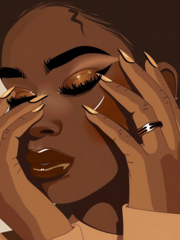 Affiche - Ashley - Accueil | Oueso - Art Afro Contemporain