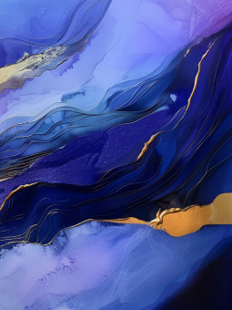 Poster - Blue Blue - Accueil | Oueso - Contemporary Afro Art