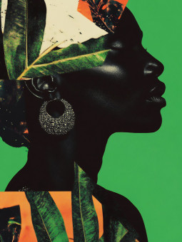 Affiche - Green Woman - Accueil | Oueso - Art Afro Contemporain