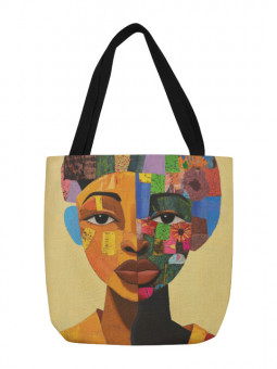 Tote Bag - Face Afro - Accueil | Oueso - Contemporary Afro Art