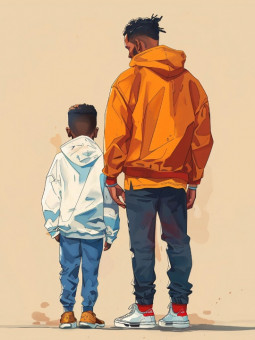 Poster - Karibu - Accueil | Oueso - Contemporary Afro Art