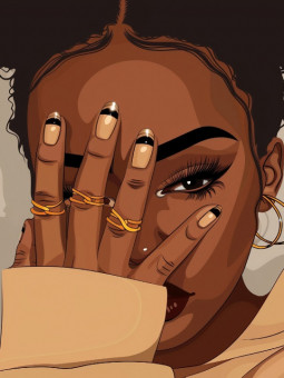 Poster - Leila - Accueil | Oueso - Contemporary Afro Art