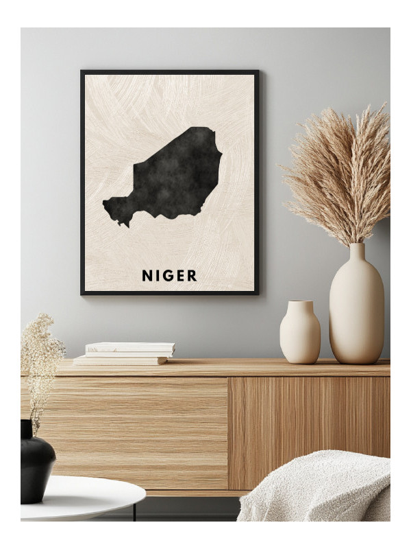 Poster - Niger - Accueil | Oueso - Contemporary Afro Art