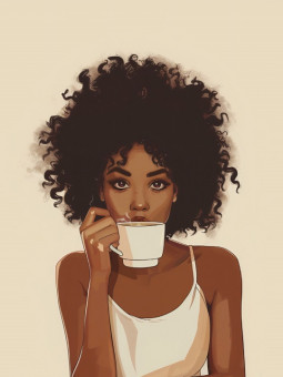 Affiche - Arabica - Accueil | Oueso - Art Afro Contemporain