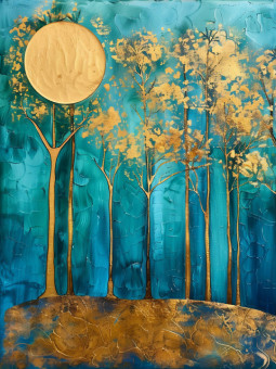 Affiche - Blue Atmosphere - Accueil | Oueso - Art Afro Contemporain