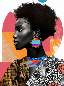 Poster - Collage Black - Accueil | Oueso - Contemporary Afro Art