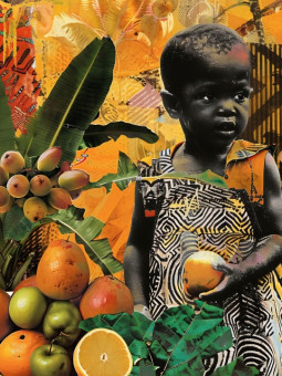 Poster - Afro collage - Accueil | Oueso - Contemporary Afro Art