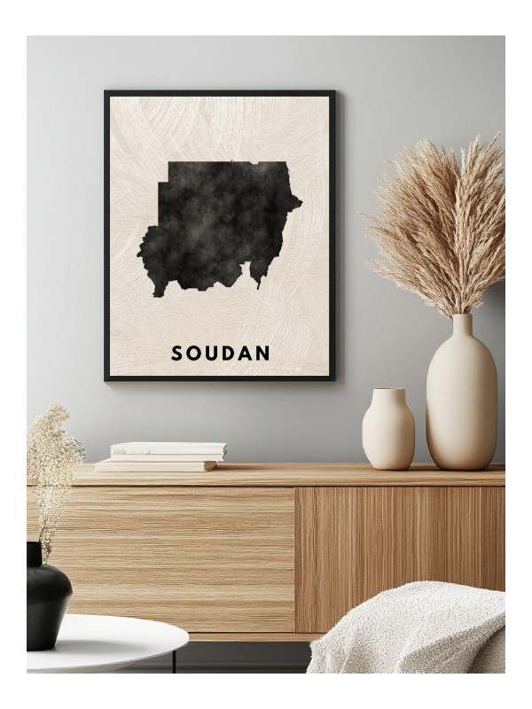 Poster - Soudan - Accueil | Oueso - Contemporary Afro Art