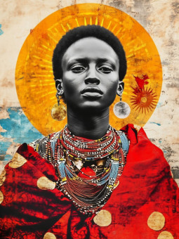 Poster - Lambi Massaï - Accueil | Oueso - Contemporary Afro Art