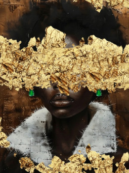 Poster - Queen of gold - Accueil | Oueso - Contemporary Afro Art