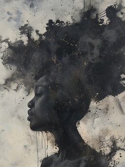 Poster - Overthinking - Accueil | Oueso - Contemporary Afro Art