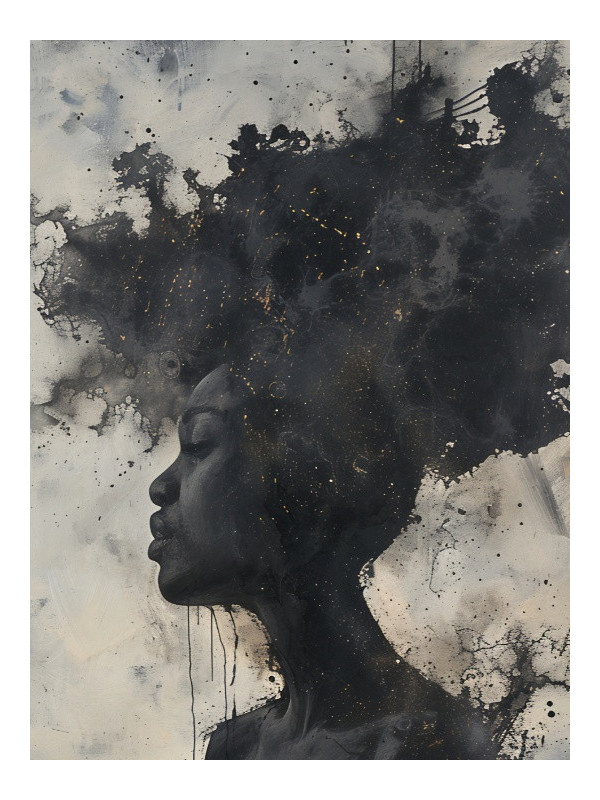 Poster - Overthinking - Accueil | Oueso - Contemporary Afro Art
