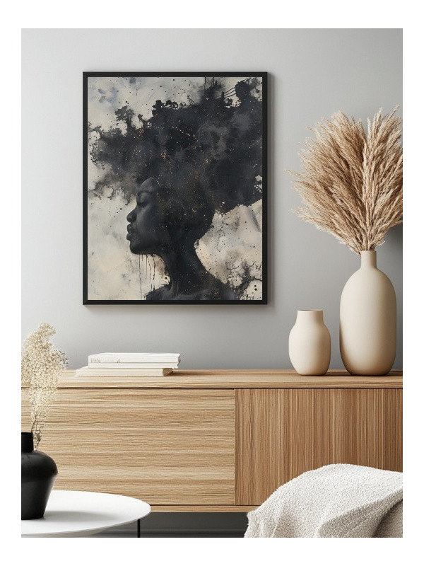 Poster - Overthinking - Accueil | Oueso - Contemporary Afro Art
