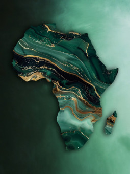 Affiche - Africa green gold - Accueil | Oueso - Art Afro Contemporain