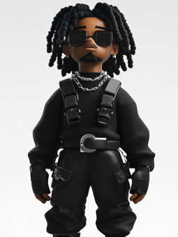 Affiche Lil black - Accueil | Oueso - Art Afro Contemporain