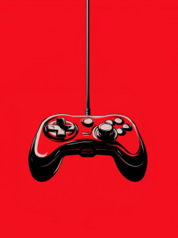 Poster - Joystick red - Accueil | Oueso - Contemporary Afro Art
