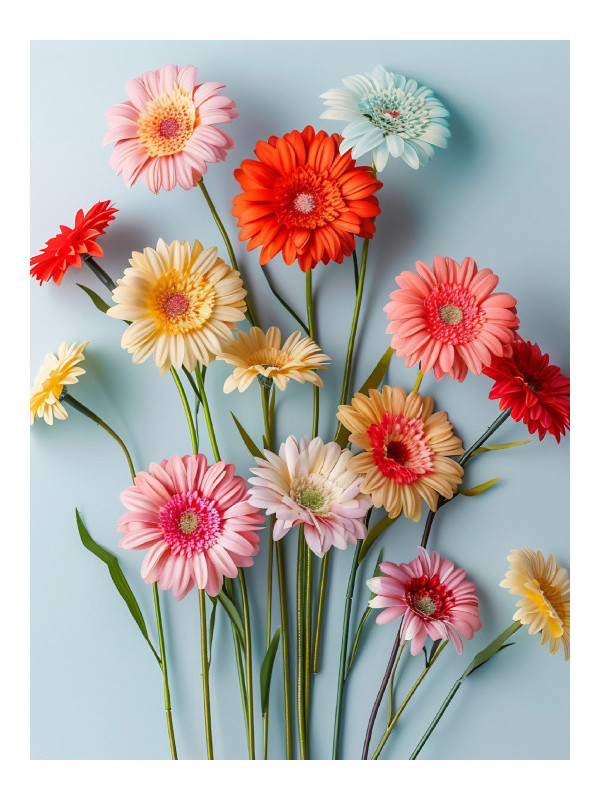 Poster - Hot Flowers - Accueil | Oueso - Contemporary Afro Art