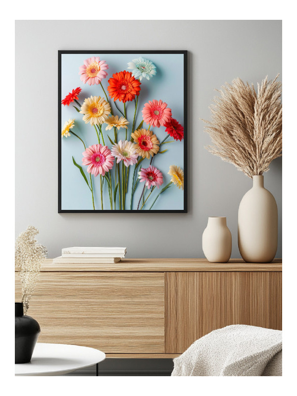 Poster - Hot Flowers - Accueil | Oueso - Contemporary Afro Art