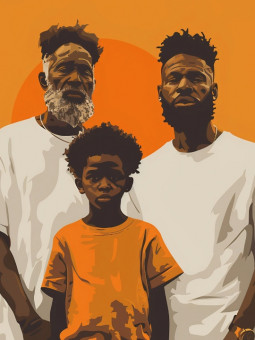 Affiche - Family - Accueil | Oueso - Art Afro Contemporain