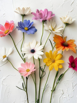 Affiche - Colorful flowers - Accueil | Oueso - Art Afro Contemporain