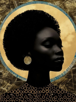 Poster - Royal face - Accueil | Oueso - Contemporary Afro Art
