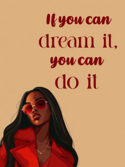 Poster - Dream it - Accueil | Oueso - Contemporary Afro Art