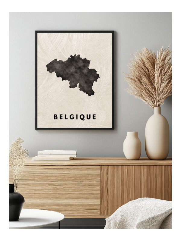 Poster - Belgique - Accueil | Oueso - Contemporary Afro Art
