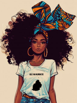 Poster - Miss Île Maurice - Accueil | Oueso - Contemporary Afro Art
