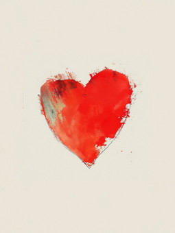 Poster - Heart - Accueil | Oueso - Contemporary Afro Art