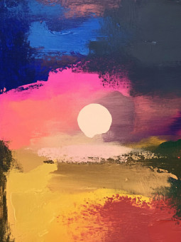 Poster - Morning glow - Accueil | Oueso - Contemporary Afro Art
