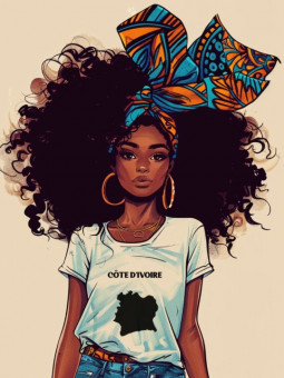 Poster - Côte d'Ivoire - Accueil | Oueso - Contemporary Afro Art