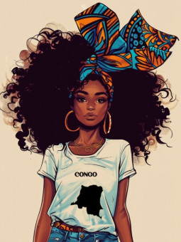 Poster - Miss Congo - Accueil | Oueso - Contemporary Afro Art