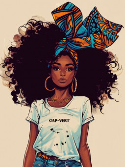 Poster - Miss Cap-Vert - Accueil | Oueso - Contemporary Afro Art