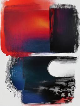 Affiche - Red black - Accueil | Oueso - Art Afro Contemporain