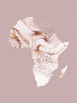 Affiche - Afrique violet - Accueil | Oueso - Art Afro Contemporain