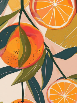 Affiche - Orange - Accueil | Oueso - Art Afro Contemporain