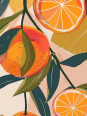 Poster - Orange - Accueil | Oueso - Contemporary Afro Art