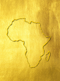 Affiche - Afrique doré - Accueil | Oueso - Art Afro Contemporain