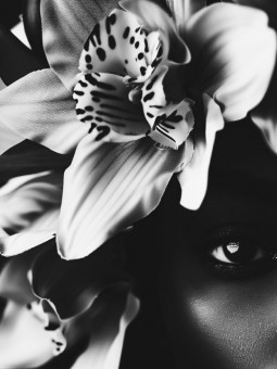 Poster - Front flower - Accueil | Oueso - Contemporary Afro Art